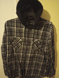 Large Long Sleeve Shirt With Hoodie