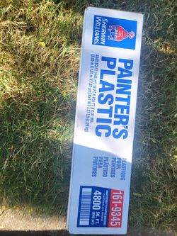 3 boxes painters plastic