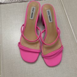Steve Madden Pink Heels Size 7.5