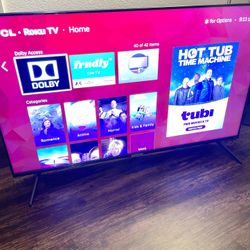 55”TCL QLED ROKU 4K 2160p UHD Smart HDR Model 55R653 