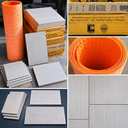 Porcelanosa Porcelain Tile + Underlayment