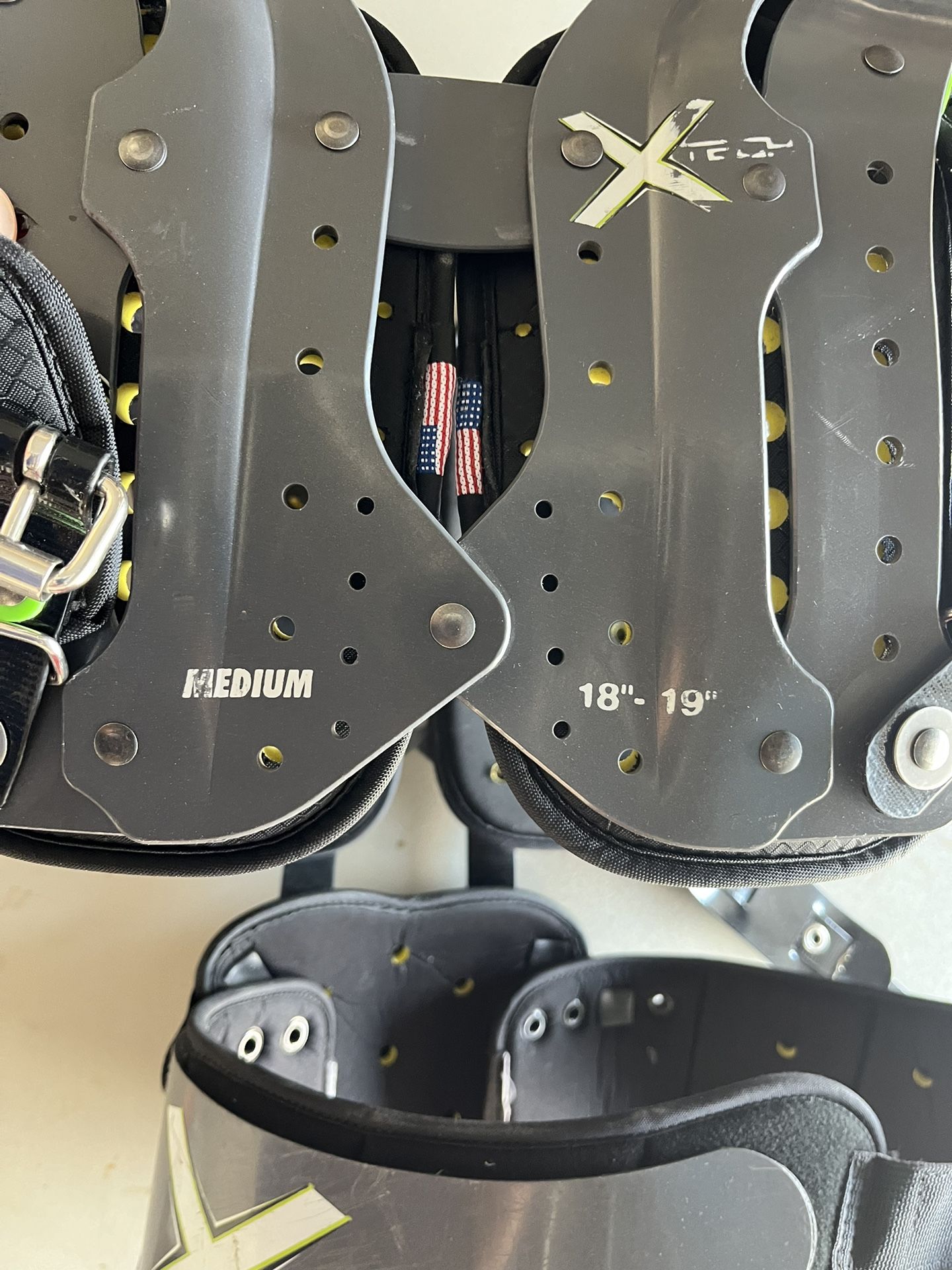 Xtech Football Pads With Rib Protector