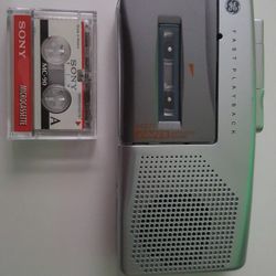 GE microcassette recorder 