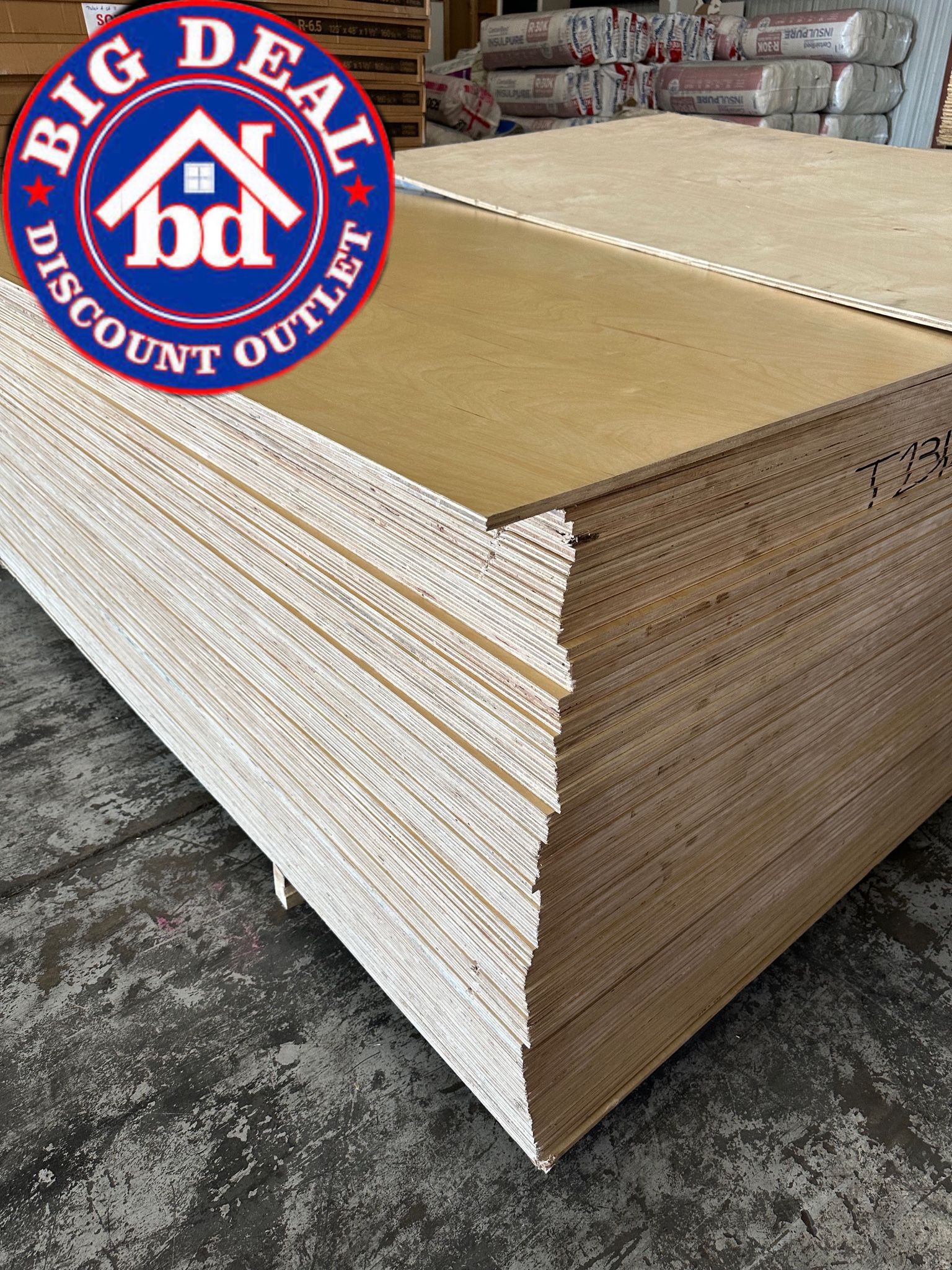 Birch Plywood - 1/2” - $40 Ea