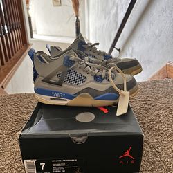 Nike Air Jordan 4 - Size 7- Off-White • Lightly worn, no insole included.