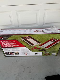 Backyard Hero light up full size corn hole set