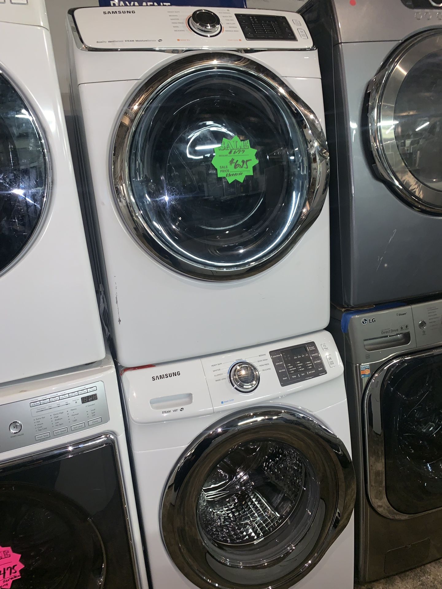 SAMSUNG front load washer and electric dryer in excellent conditions with 4 months warranty