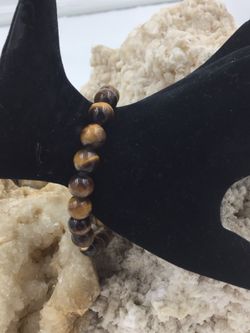 Beaded Tiger’s Eye Stretchable Bracelet 8.75”