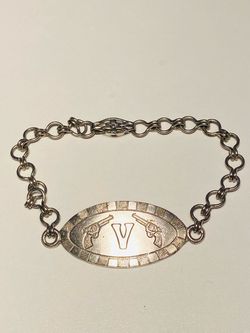 Vintage Childs 1947 Tom Mix Identification Bracelet. Mail-in by Ralston Cereal