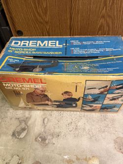 Vintage DREMEL Moto-Shop Model 571 Scroll Saw & Sander - With Original Box!