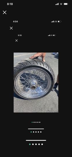 Back Wheel Wit Tire Dunlop 250/40R18 For Motorcycle Harley Davidson Etc