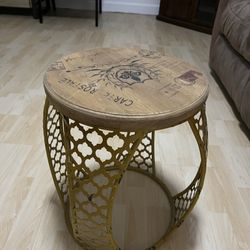Old Rustic Antique End Table 
