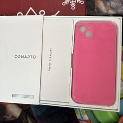 Ornato Pink iPhone Case 14 Plus 
