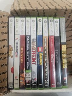 Lot of 10 Xbox 360 games, all games tested.