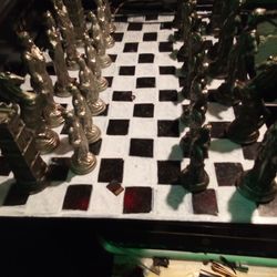 Cast Chess Pieces 