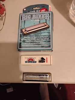 Vintage Hohner Harmonica with extras