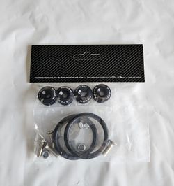 Brand New Universal Password JDM Black Aluminum Car Bumper Trunk Fender Hatch Lids Quick Release Fastener