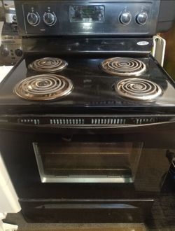 Black Whirlpool Stove