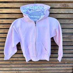 Little Girls Small Zip Up Hoodie With Sprinkles 