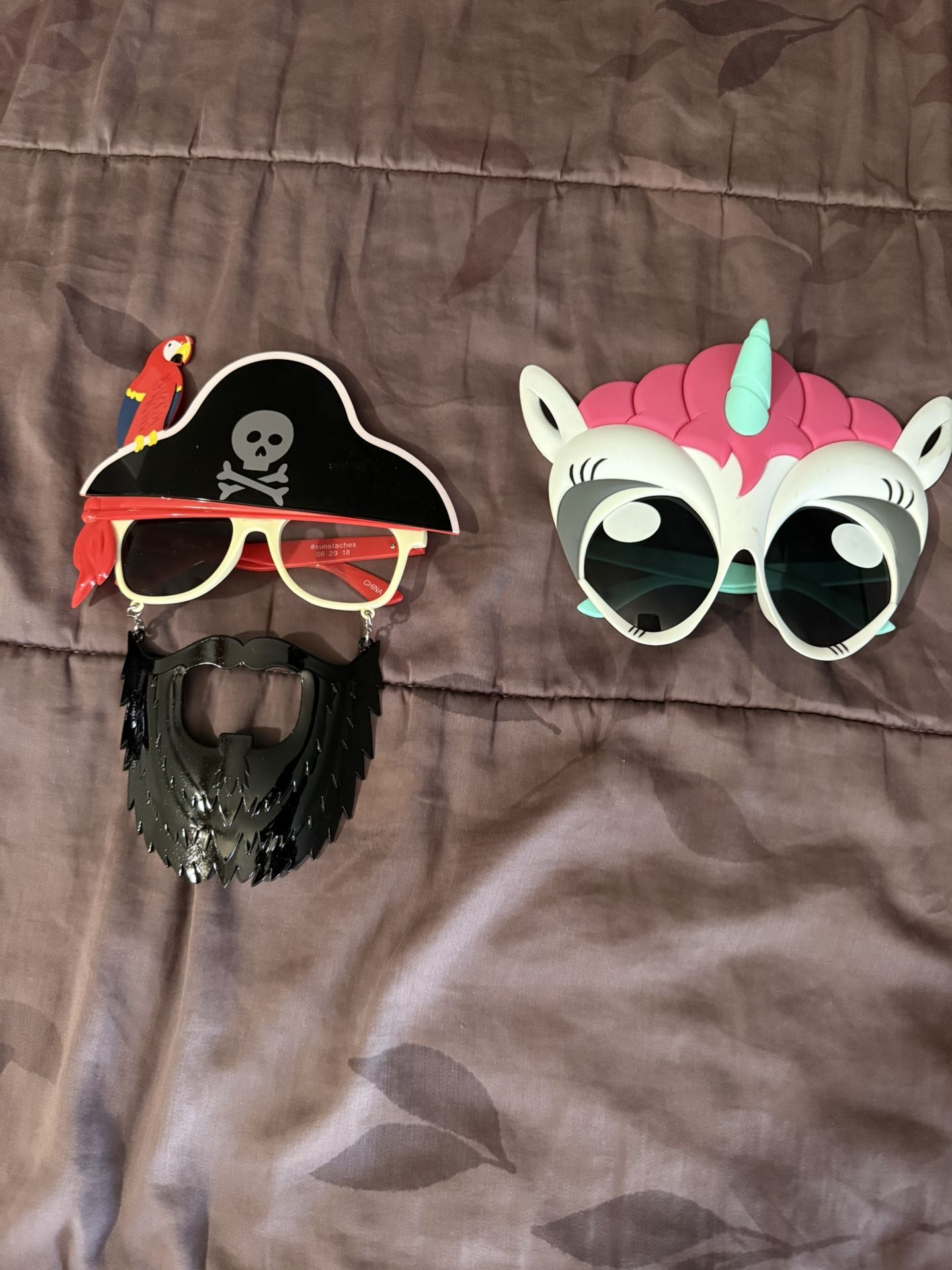 Pirate & Unicorn Mask/glasses $5 Each