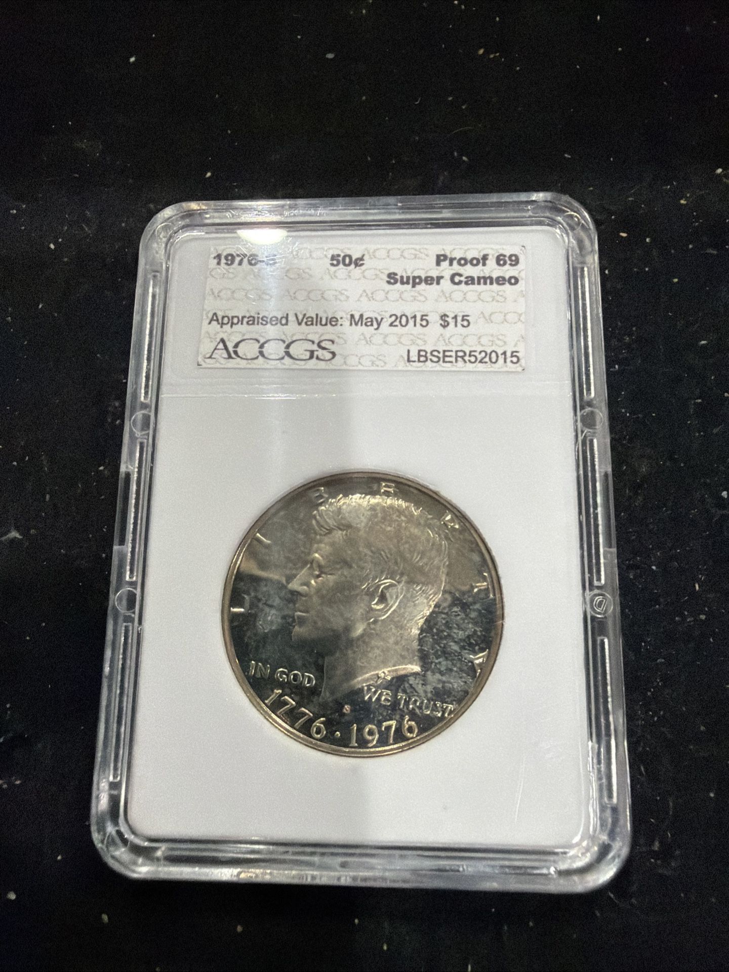 1976 S Gem Proof Kennedy Half Dollar Graded At PR69 6-9