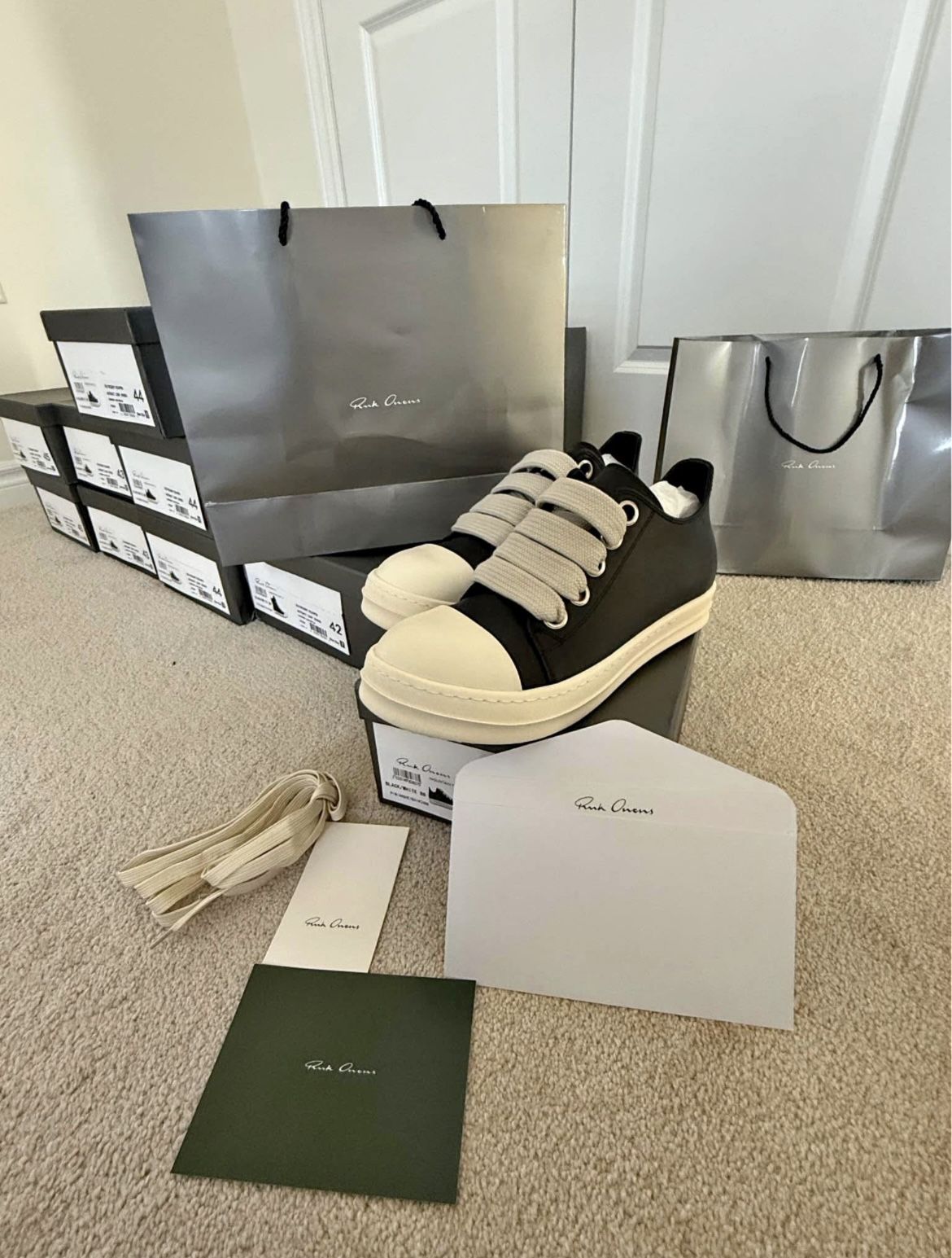 Rick Owen’s Lows Jumbo Laces