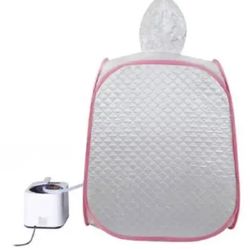 1-Person Portable Steam Sauna Tent Gray | Folding Home Spa w/ Steamer & Remote