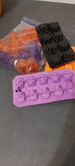 Ice Molds And Halloween Shot Glasses