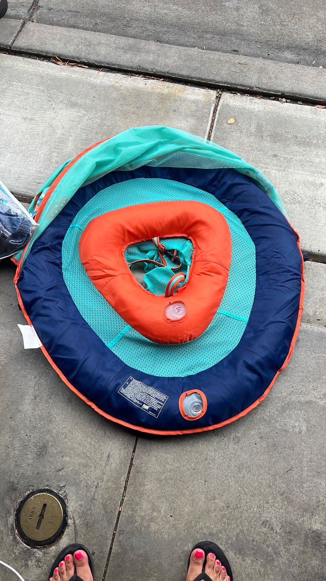 Infant Baby Pool Floater With Canopy Shade