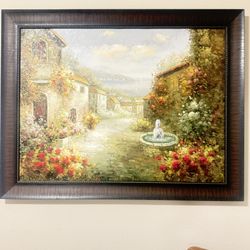 Large Signed Oil Painting 