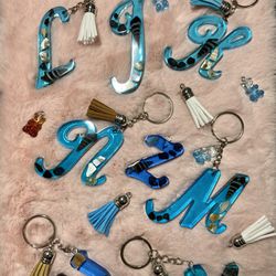 Epoxy Resin Letters/personalized /keychain 