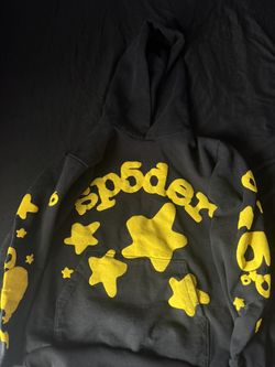 SP5DER HOODIE BLACK & YELLOW