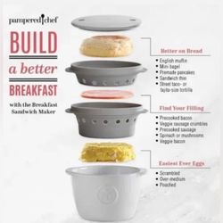 NWOB Pampered Chef Breakfast Sandwich Maker