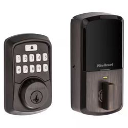  Aura Venetian Bronze Single Cylinder Electronic Bluetooth Keypad Smart Lock Deadbolt featuring SmartKey Security