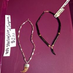 MEN'S VINTAGE 70'S NECKLACES PRICED AS MARKED