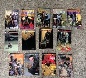 The Walking Dead Comic Lot: All Out War & Complete Whisperer War Arcs (13 Issues