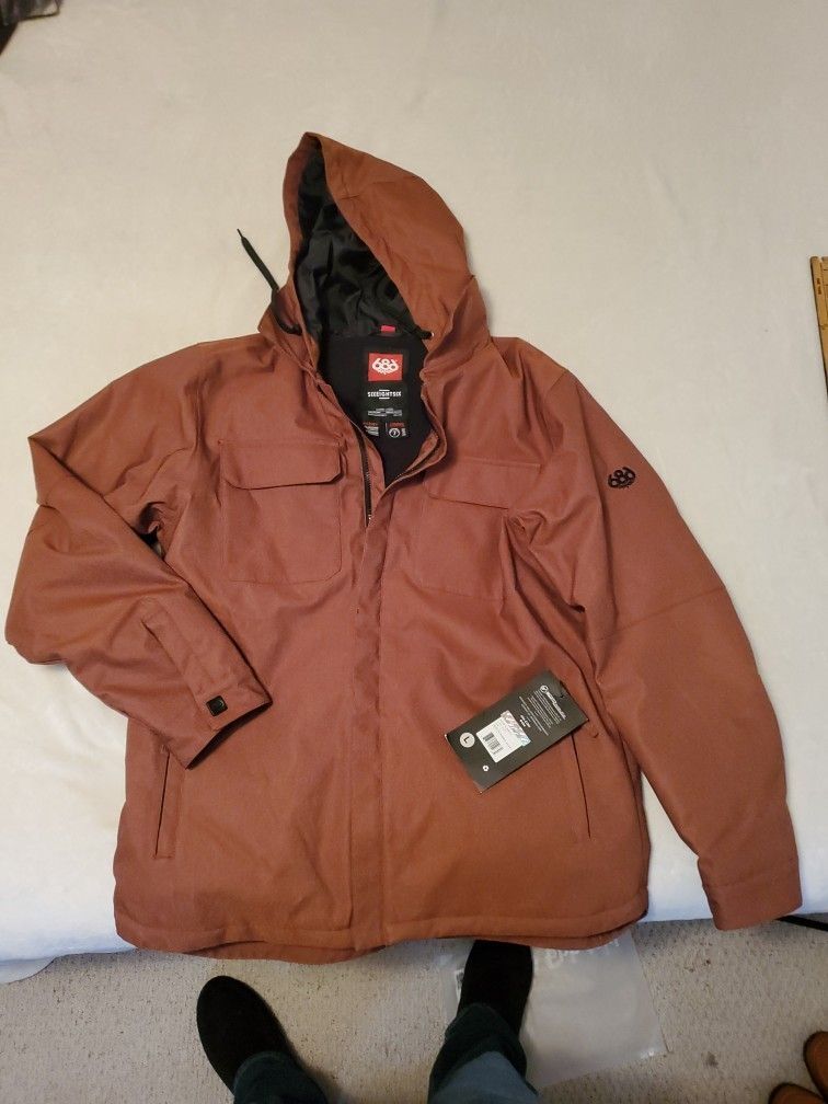 686 Snowboarding Jacket. Color Clay