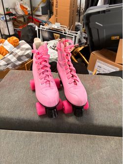 Pink roller skates! Size 7