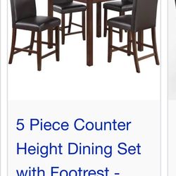High top Dining room table and 4 Chairs