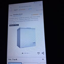 Hamilton Beach  7cf Deep Freezer