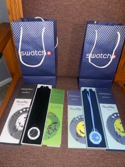 Audemars Piguet x Swatch Royal Pop Watch ‘Ocho Negro’ and Làn Ba Blue
