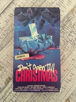 Dont open till Christmas vhs horror Vestron