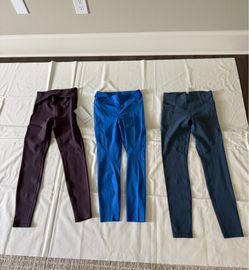 New Lululemon leggings pants set of 3  $45 each size 6
