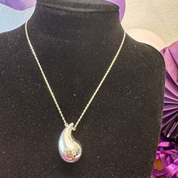 Collar De Gota En Plata 925