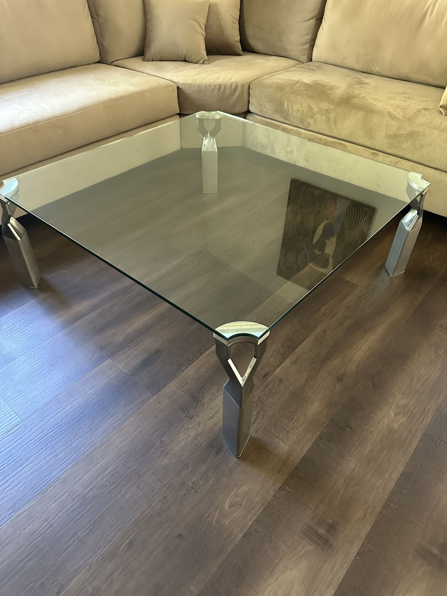 Large Glass Coffee Table