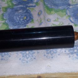 Heavy Duty Wood & Black Marble Rolling Pin 