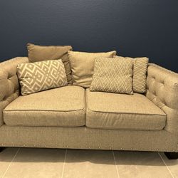 Love Seat And Ottoman 