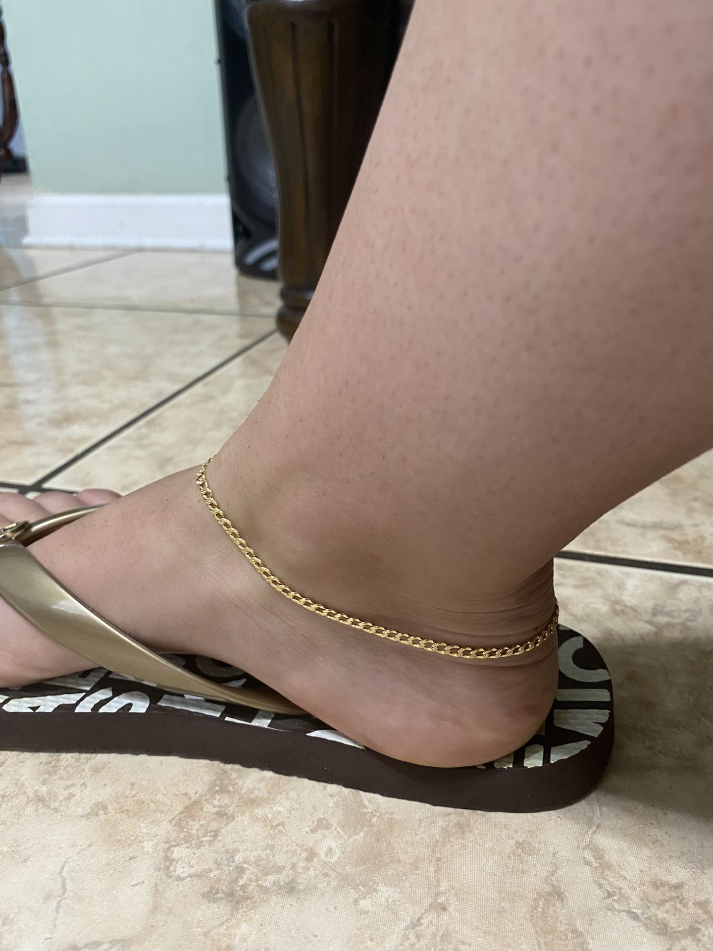 10 K Solid Gold Anklet 