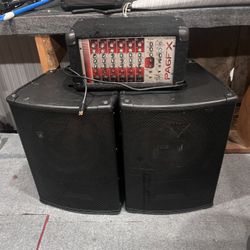 2 Passive Speakers And One Powered Mixer 