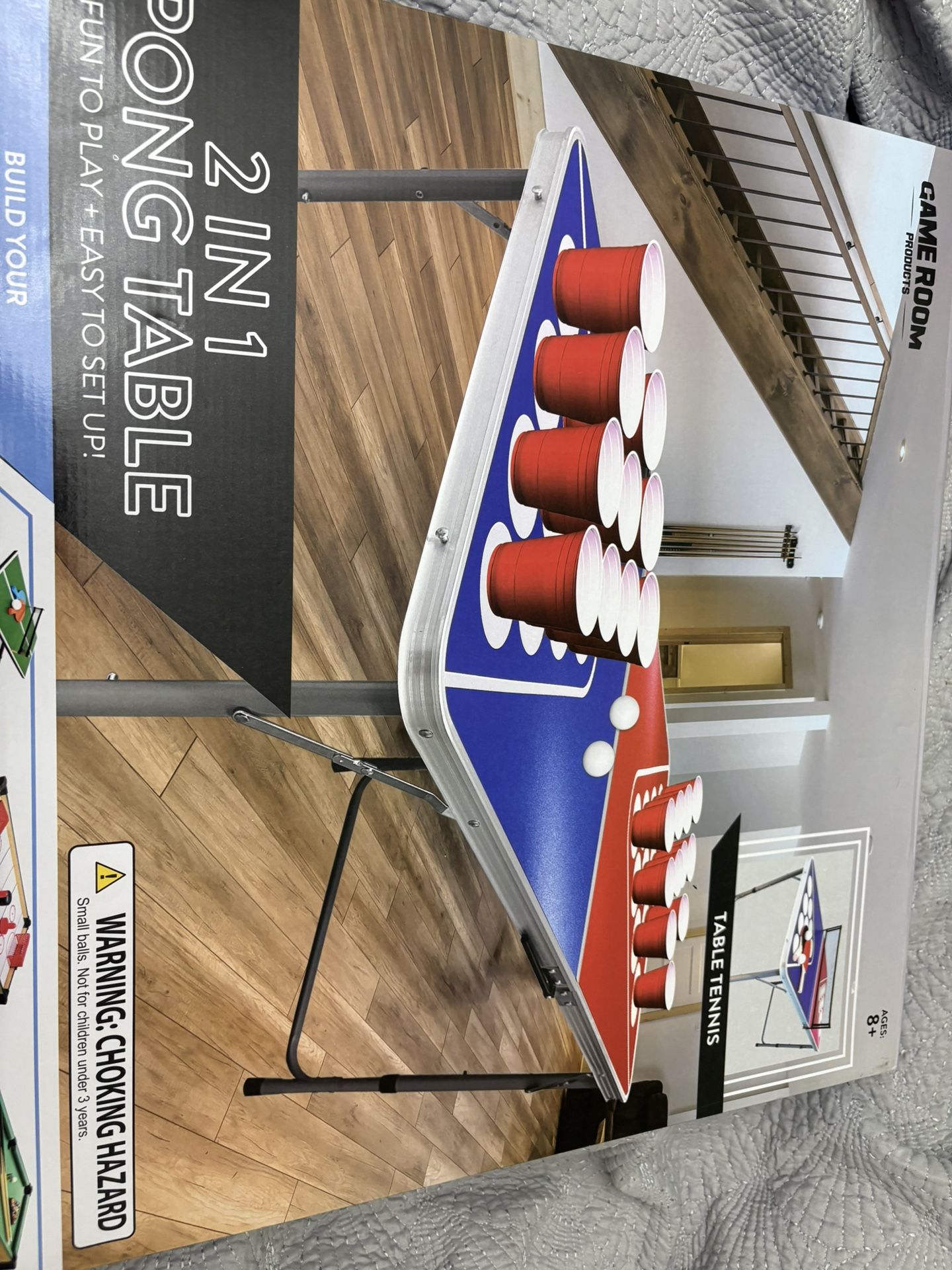 Cup Pong Table 2 In 1